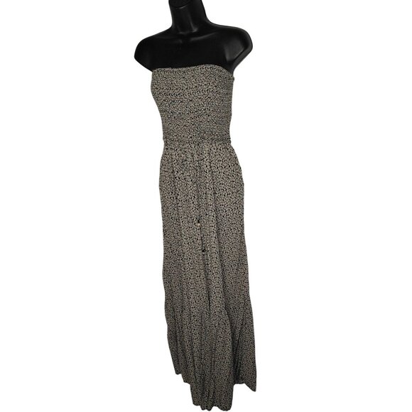 Boohoo Free People Little Of Your Love Wide-Leg Jumpsuit with Pockets Strapless - Picture 6 of 13